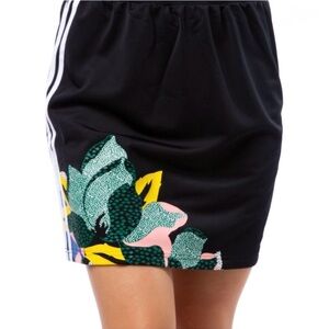 Adidas Black Skirt with Floral Design, Sz S